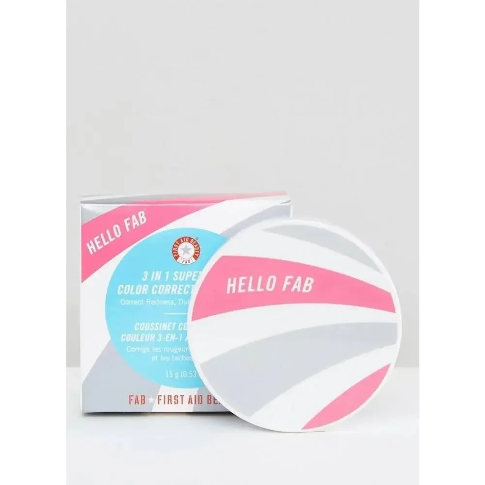 Hello Fab First Aid Beauty 3 in 1 Superfruit Color Correcting Cushion New